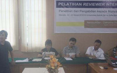 Pendampingan LPPM dan Pelatihan Reviewer Universitas Katolik De La Salle dan STF Seminari Pineleng