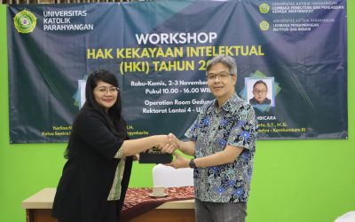 Meningkatkan Kualitas Luaran Non Jurnal Dosen, LPPM UNPAR Gelar Workshop Hak Kekayaan Intelektual (HKI)